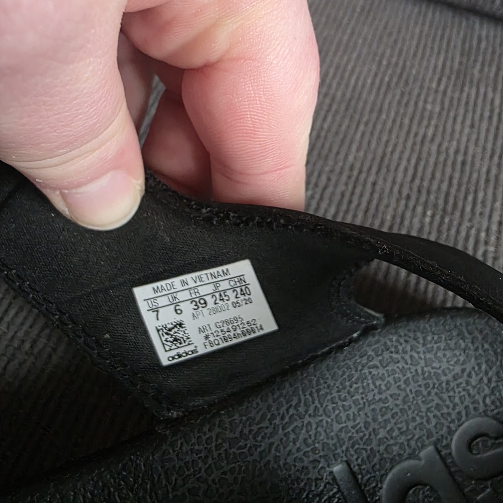 Adidas Black Slide Sandals - Picture 2 of 7